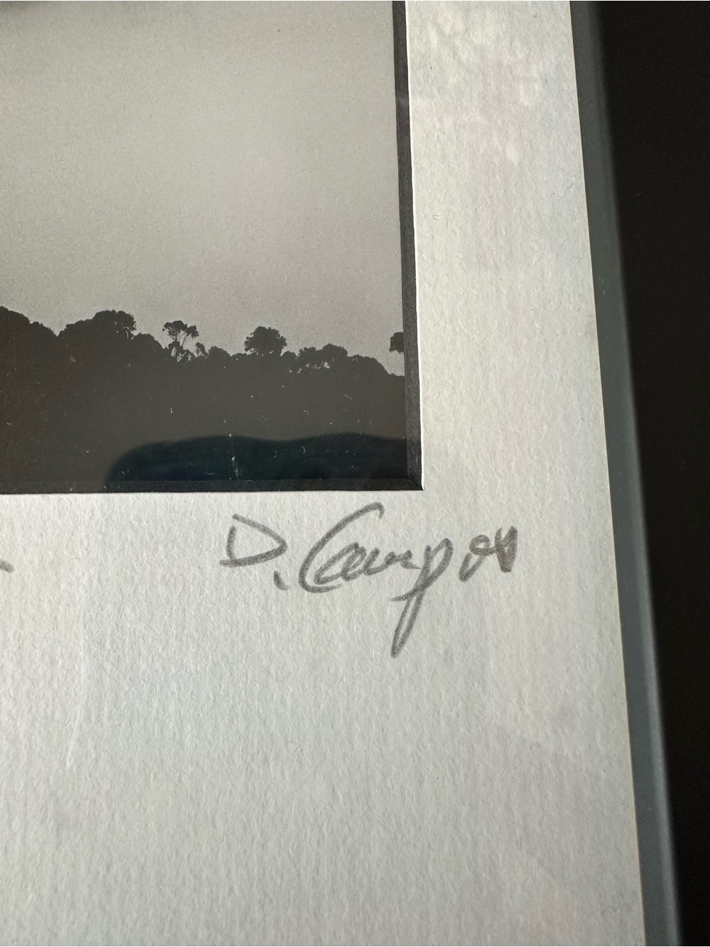 D. Campos Signed Golden Gate Bridge B&W Framed Photograph San Francisco - Picture 4 of 8